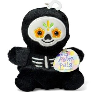 Aurora Palm Pals Santiago Sugar Skull 5" Plush Day of the Dead Halloween NWT